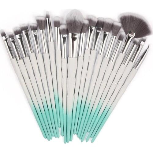 20Pcs Makeup Brushes Set Diamond Powder Eye Shadow Foundation Concealer Blush Lip Cosmetics Make Up Beauty Brushes Tool Kit