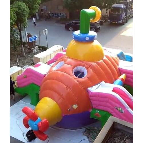 HOT diving bell shaped inflatable toys for children play inflatable playground with bouncy and slide INFLATABLE PRODUCTS