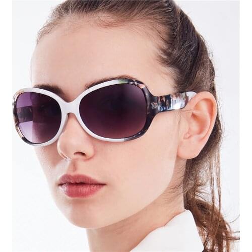 Rockjoy Fashion White Sunglasses Women Flower Sun Glasses for Ladies Small Face Narrow Female Shades Anti Reflection UV400