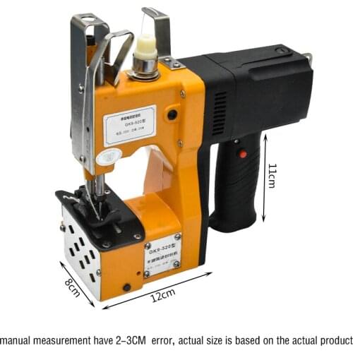 Gk9 Portable Electric Sewing Machine Composite Bag Bagging Machine hand gun type automatic wrapping machine Light Baler Quick