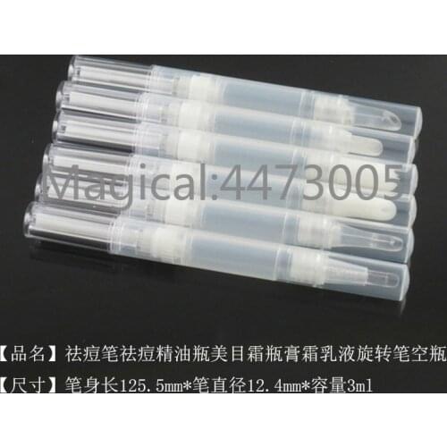 10/30/100pcs 3ml Empty DIY Makeup Rotating Pen Lip Gloss Cream /mascara/Eyelash Growth Liquid Tube Acne Lotion Concealer Pen
