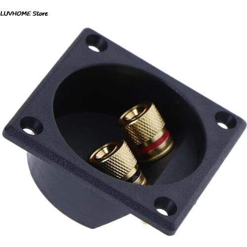 Car Stereo Speaker Box Terminal Round Spring Cup Connector Subwoofer Plug