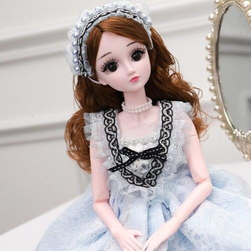 60cm Lifelike Fashion Girl Dolls Large Original Handmade Bjd 1/3 Doll Full Set 20 Jointed Doll Girls Toys For Children Kids Gift