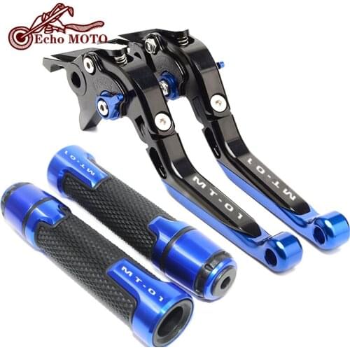 For YAMAHA MT 01 MT-01 MT01 2004-2009 2005 2006 2007 2008 Motorcycle Adjustable foldable Brake Clutch Lever Handlebar Hand Grips