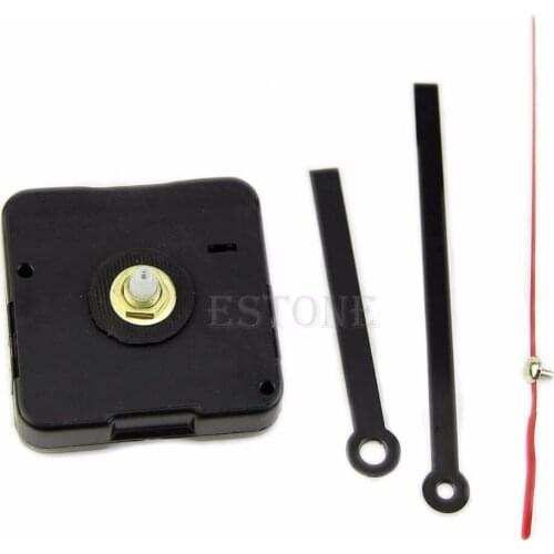 Handy DIY Quartz Wall Clock Movement Mechanism Repair Parts Kit Black + Hands C42