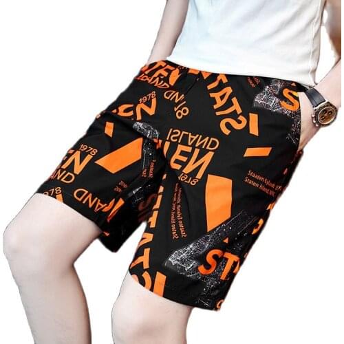 2021 New Summer Mens Shorts Printing Casual Quick Dry Beach Shorts Mens Short Pants Five cent Pants Men M-5XL 10 Colors