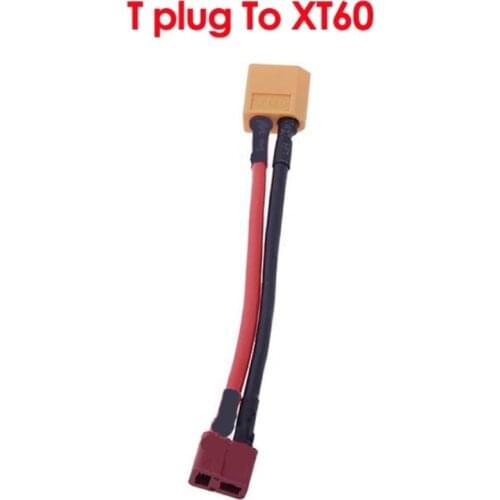 XT60 Female to T plug male Connector Deans 7CM 14AWG Soft silicone wire DIY part