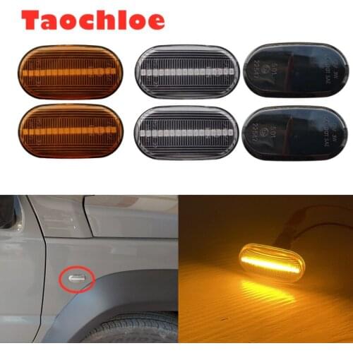 1Pair Led Side Marker Flowing Turn Signal Lamp Dynamic Blinker for Suzuki Jimny B64W JB74 JB23 JB64 For Mazda AZ off-road JM23W