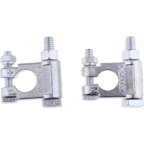 2 Pieces Of Negative Positive Copper Electrical Connector Clips