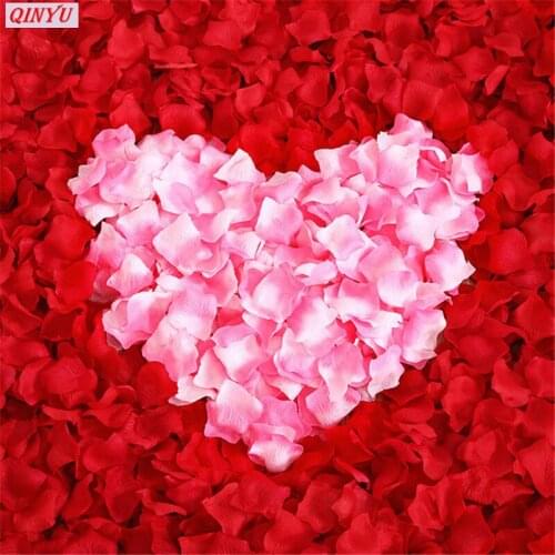 2020 New Wholesale 500/1000/3000pcs Atificial Flowers Polyester Wedding Decorations Wedding Rose Petals Patal Flower 6z