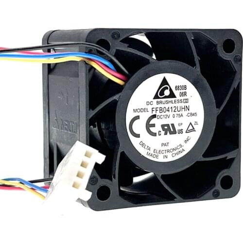 40mm 12V High Speed Powerful PWM Cooling Fan Brand New for DELTA FFB0412UHN 4cm 4028 0.75A 14000RPM Axial Computer PC Server Fan