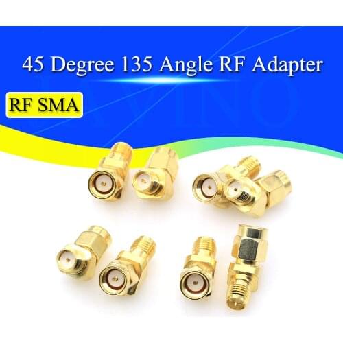 45 Degree Adapter Connector for FPV Race Goggle Antenna Converter SMA TO SMA RP SMA 135 Degree