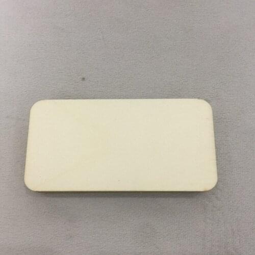 50 pcs round corner rectangle wood blank diy craft blank wood 10x5cm