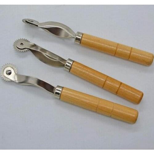 500pcs Sewing Tool Kit With Wood Handle Practical Serrate Pattern Tracer Tracing Wheel Tailor Stitch Marker
