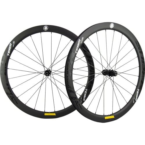 700C Road Bike Carbon Wheels 45mm Disc Brake Wheelset UCI Approved Carbon Rim With Center Lock Or 6-BOLTS Road Cycling