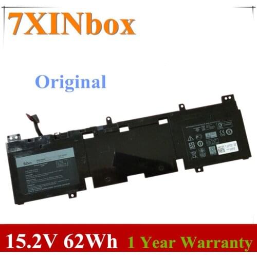 7XINbox 15.2V 62wh Original N1WM4 02VMGK Laptop Battery For DELL ALIENWARE 13 R2 2P9KD 3V806 Series Tablet