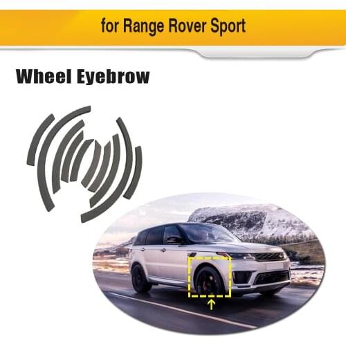 Car Side Fender Flares Cover For Land Rover Range Rover 2018 2019 Wheel Arches Mudguards Trims PP Grey