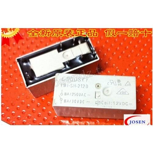 HOT NEW EMI-SH-212D 12VDC EMI-SH-212D-12VDC EMI-SH 212D DC12V 8A 250VAC GOODSKY DIP8