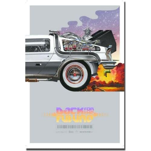 J0104 Back To The Future Movie 2 Wall Sticker Silk Poster Art Light Canvas Home Decoration