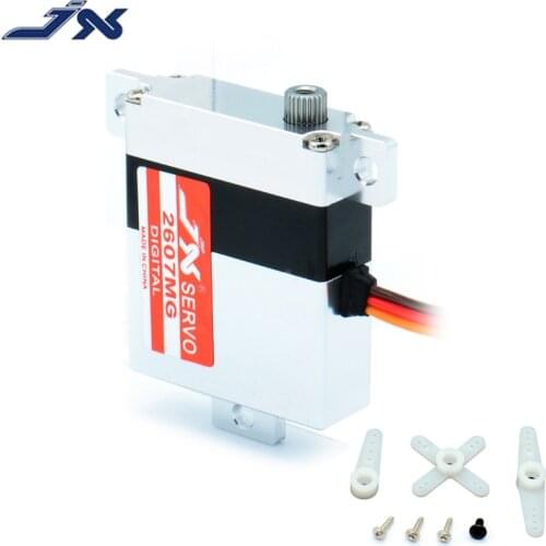 JX Servo PDI-2607MG 7.2kg 0.13sec Digital Full Mental Aluminium Case Wing Servo For RC Drone Glider Helicopter Dual Ball Bearing