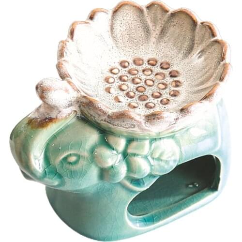 Burner Candle Aromatherapy Ceramic Scent Diffuser Fashion New Three-dimensional Lotus Tray Home Decor Durable Oil Burners