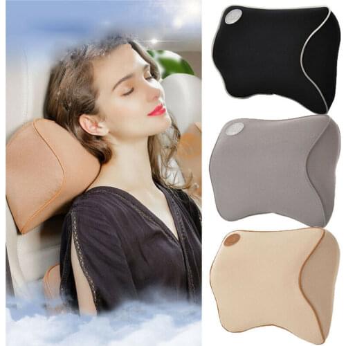 Comfort Soft Car Seat Head Neck Rest Soft Cotton Pillow Cushion Pad Head Rest Relieve Cushion Chair Support Pillow Back Headrest