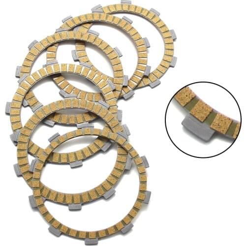 Motorcycle Clutch Friction Disc Plate Kit For Yamaha ST225 (5BT) Bronco TT225S TT225T TT225 TTR225 TT-R225 XT225 Serow TTR230