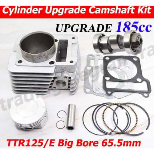 Motorcycle Cylinder Camshaft Kit 65.5mm for Yamaha TTR125 TTR125E TT-R125 185cc Modified Engine