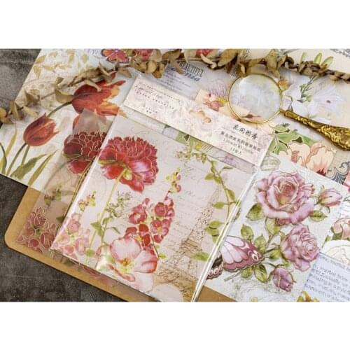 Free shipping 10packs Retro bronzing series background sticker Hand Made Stickers Diary Album Stickers For Children