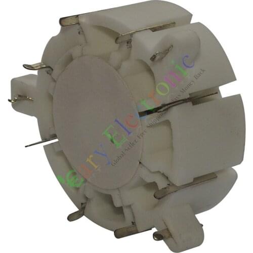 Wholesale and retail 20pc 8pin Ceramic vacuum tube sockets HIFI audio amplifier radio DIY guitar part free shipping