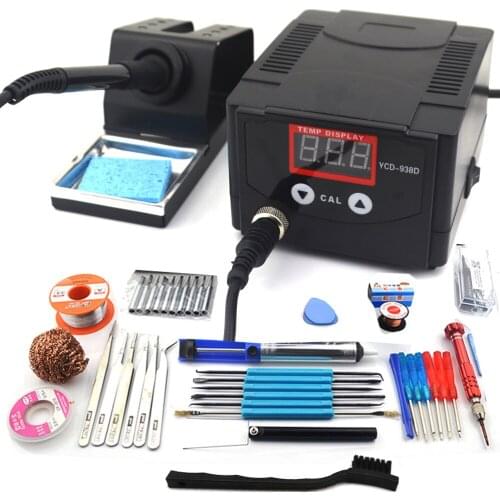 75W Soldering iron station Big screen LCD Digital intelligent welding rework station for BGA SMD PCB IC Repair solder tools