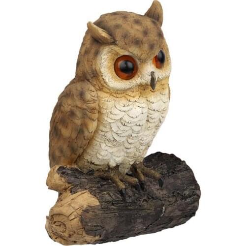 Resin Owl Statue Bird Garden Sculpture Art Figurine Decorations For Indoor/Outdoor Lawn Yard Porch Desktop Owl Ornaments