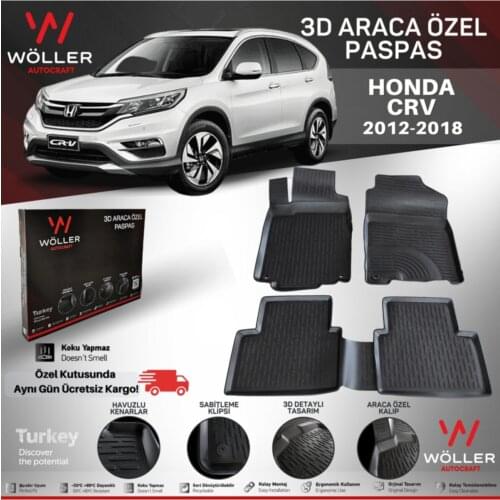 Compatible Crv Doormat 2012 2018 From 3d Pool Mop