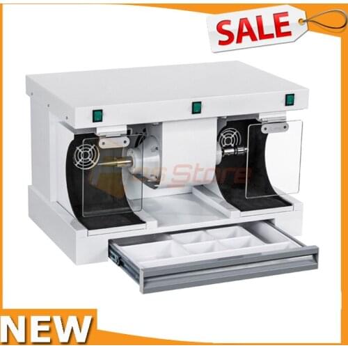 Dental Grinding Machine Dental Lab Equipment Polishing Lathe with Dental Dust Collector Hole Dental Polisher