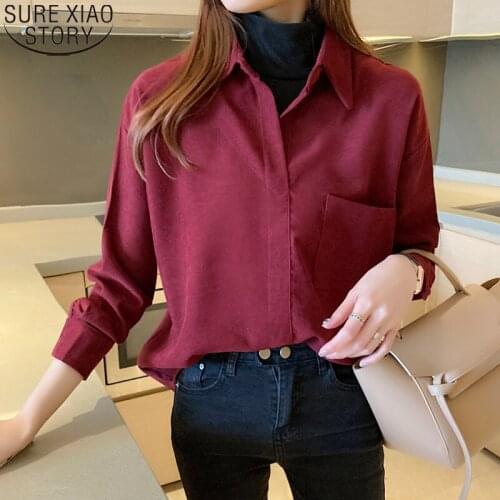 SURE XIAO STORY Women's Corduroy Shirts
