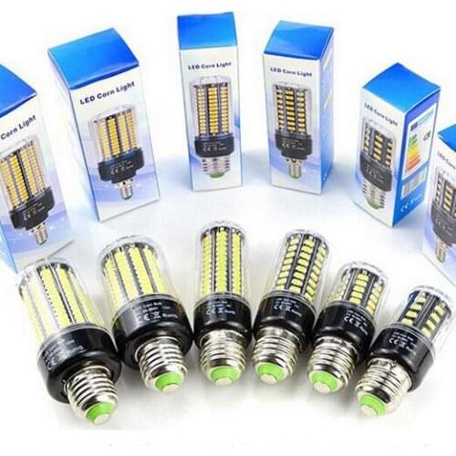 LED Bulb 5736 SMD More Bright 5730 LED Corn lamp Bulb light 3W 5W 7W 9W 12W 15W E27 E14 85V-265V No Flicker Constant Current