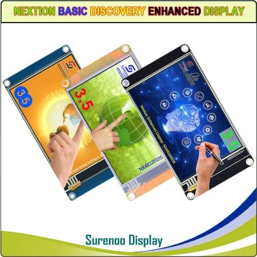3.5" NX4832K035 Nextion Enhanced HMI USART UART Serial Resistive Touch TFT LCD Module Display Panel for Arduino Raspberry Pi