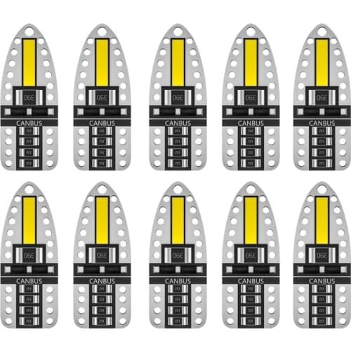 10Pcs T10 W5W LED Bulb Canbus LED Car Interior Light License Plate Signal Lamp Q9QD