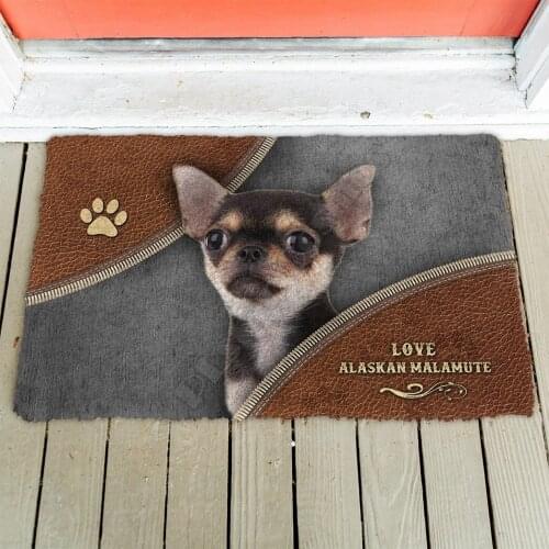 3D Chihuahua Doormat Indoor Doormat Non Slip Door Floor Mats Decor Porch Doormat