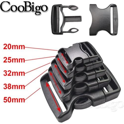 5pcs Quick Release Buckle Plastic Tent Chest Strap Webbing Tactical Backpack Outdoor Sport Camping DIY Kit Size 20 25 32 38 50mm