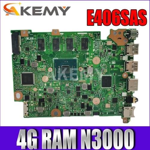 90NB0HK0-R00090 E406SAS 4G/N3000 64G-SSD Laptop motherboard For ASUS VivoBook E406SAS E406SA E406S Mainboard motherboard