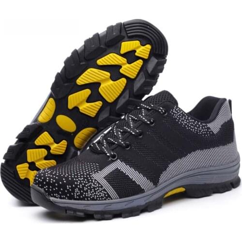 Men Women Work Shoes Steel Toe cap Safety Boots European Standard Anti-smash Anti-puncture Sport Shoes Safety Shoes
