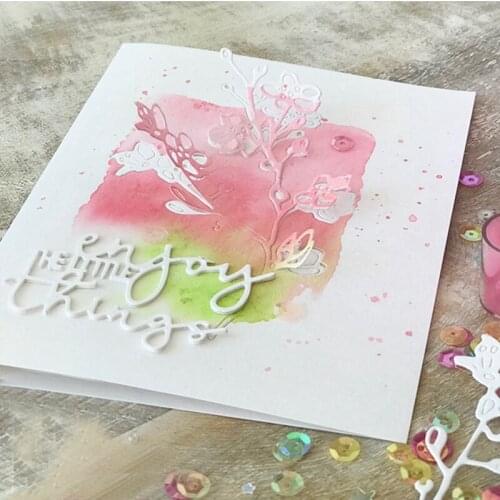 Letters Enjoy The Time Metal Cutting Dies Stencils for DIY Scrapbooking Photo Album Decorative Embossing Card Crafts Die Cut