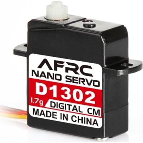 AFRC D1302 Mini 1.7G Large Torque Mini Digital Servo JST1.0 Connector for RC Model Drone Airplane Helicopter