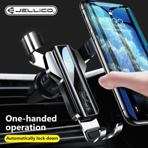 Jellico Gravity Car Phone Holder Universal Air Vent Mount Mobile Support Smartphone GPS Stand in Car For iPhone 11 Pro Samsung