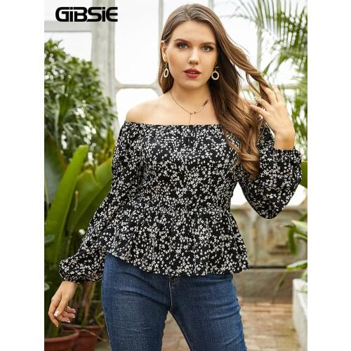 GIBSIE Off Shoulder Blouses