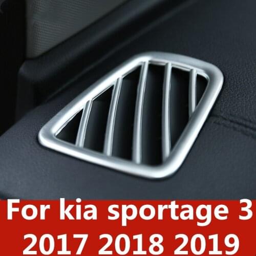 Air conditioning front air outlet decorative frame cover interior instrument panel outlet patchFor kia sportage 3 201720182019