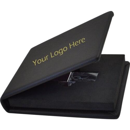Custom logo leather USB Case | Box Flash Drive Packaging | Photographer Gifts for Clients