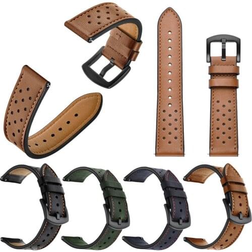 Leather Watch Band Wrist Straps Replaceable Bracelet Wrist Strap Wristwatch Bands for Amazfit Stratos Smart Watch