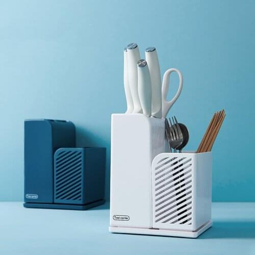 Kitchen Drain Knife Holder Chopstick Cage Hollow Cutlery Drainer Spoon Fork Knife Shelf Holder Kitchen Countertop Organizer